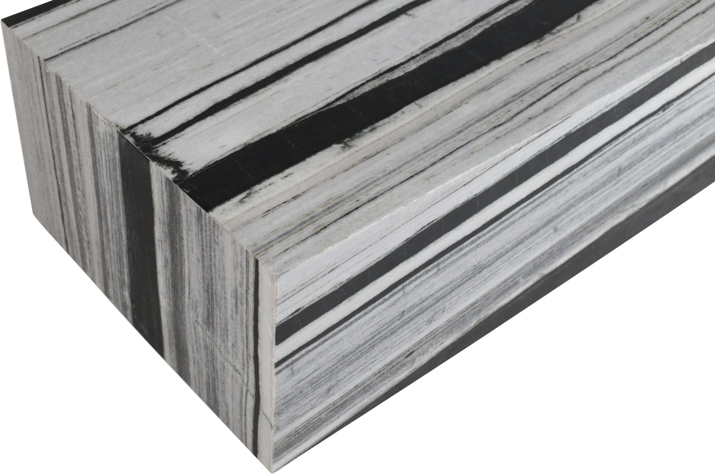 Panda Marble Plinth Coffee Table