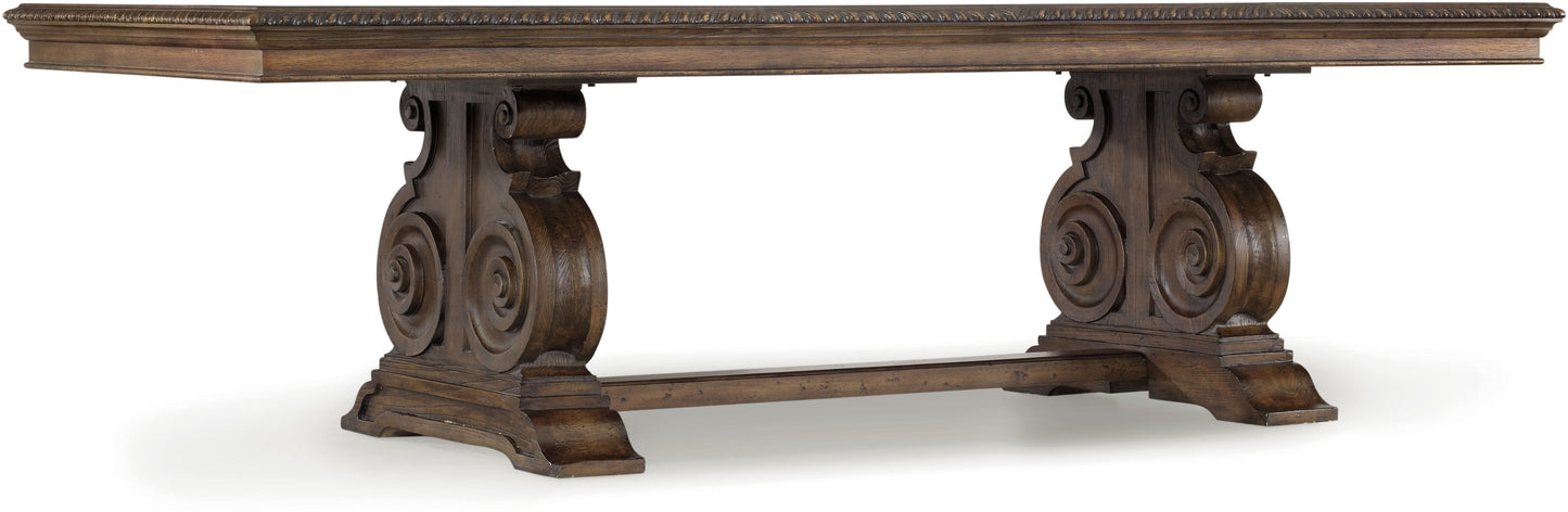 Rhapsody Rectangle Dining Table – Walnut Rustic Finish