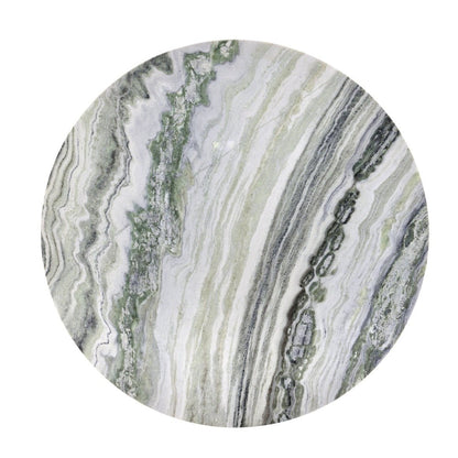 Celia 48 Round Dining Table with Green Onyx Panda Marble