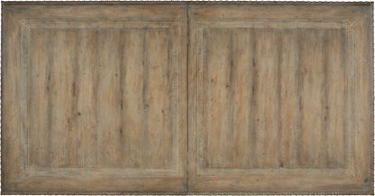 Castella Rectangle Dining Table – Antique Slate, Scrolled