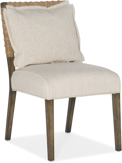 Sundance Woven Back Dining Chair | Cliffside Finish, Cream