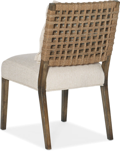 Sundance Woven Back Dining Chair | Cliffside Finish, Cream