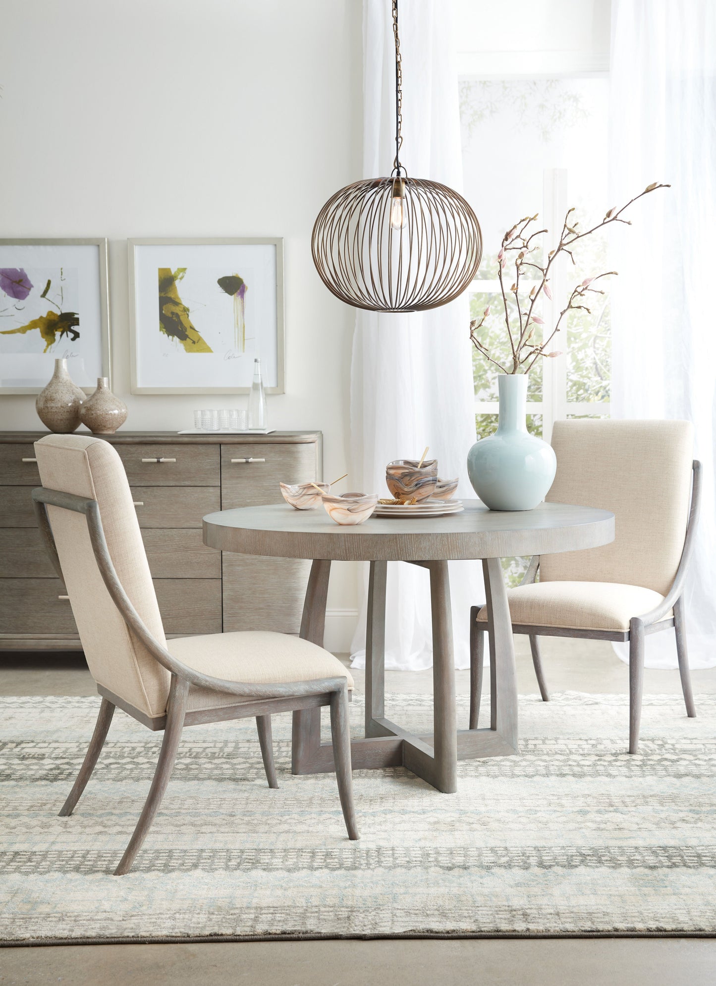 Affinity 48 Round Pedestal Dining Table with Leaf