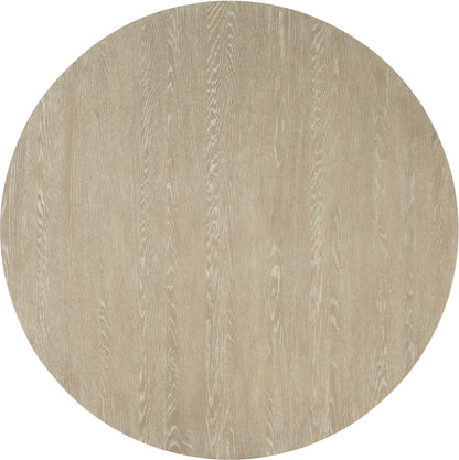 Cascade 60 Round Pedestal Dining Table – Taupe Finish