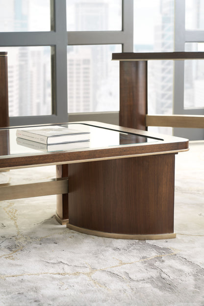 Melange Contours Cocktail Table