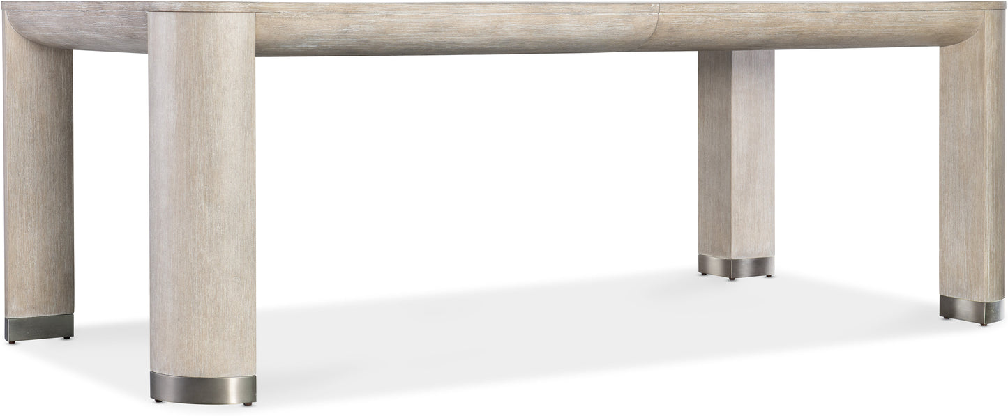 Modern Mood Leg Dining Table – Diamond Oak & Pewter Accents