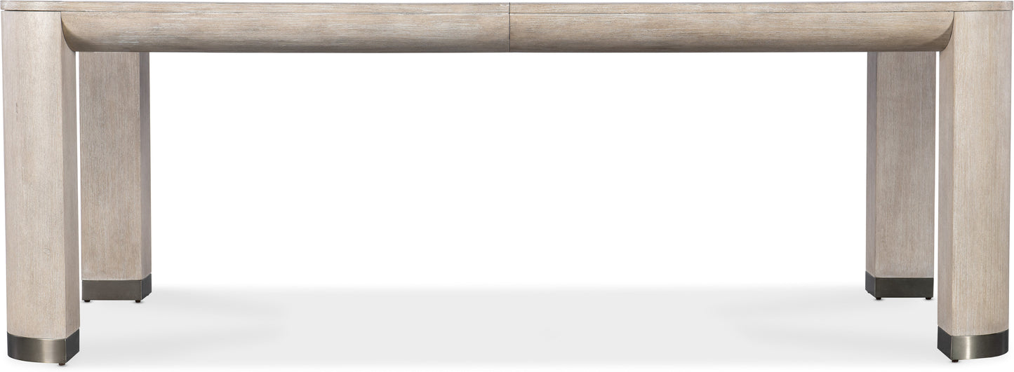 Modern Mood Leg Dining Table – Diamond Oak & Pewter Accents