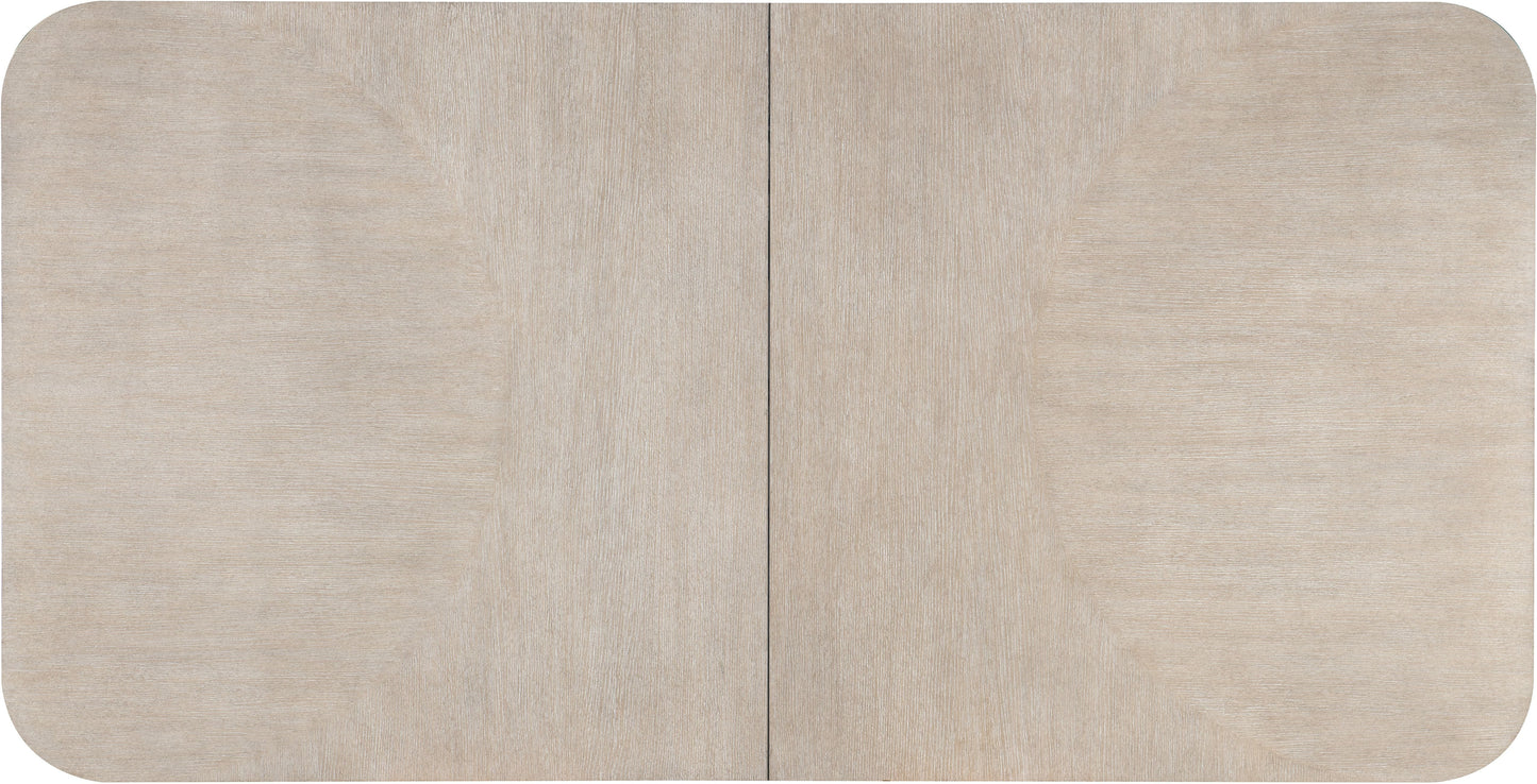 Modern Mood Leg Dining Table – Diamond Oak & Pewter Accents