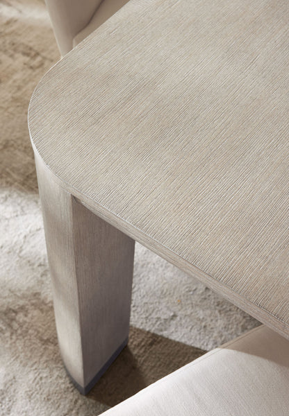 Modern Mood Leg Dining Table – Diamond Oak & Pewter Accents