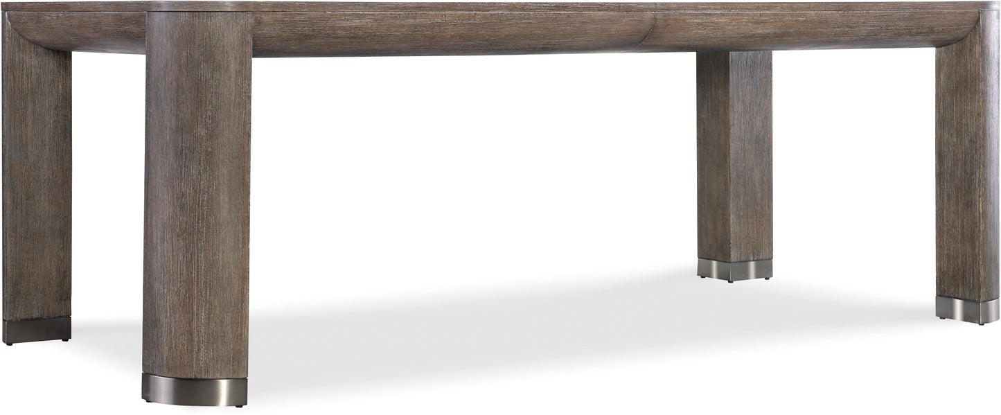 Modern Mood Dining Table in Mink with 24-Inch Leaf