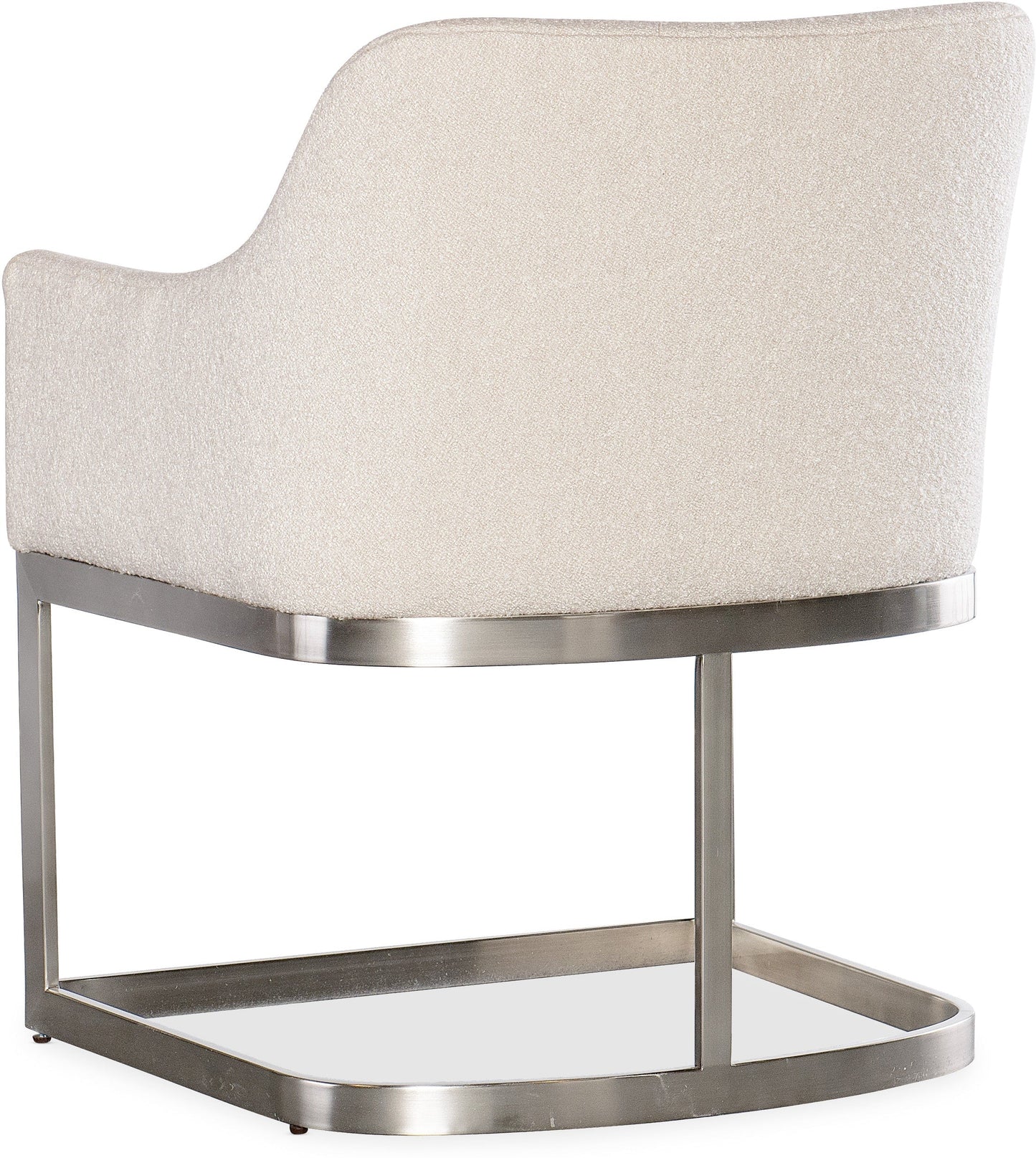 Modern Mood Upholstered Arm Chair Boucle Fabric & Metal Base