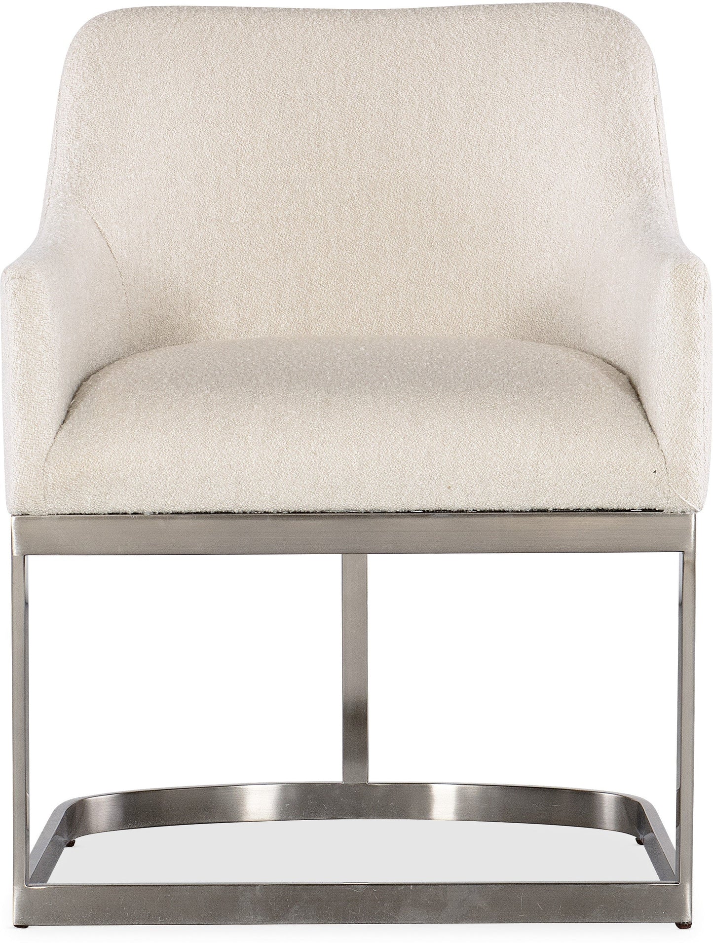 Modern Mood Upholstered Arm Chair Boucle Fabric & Metal Base
