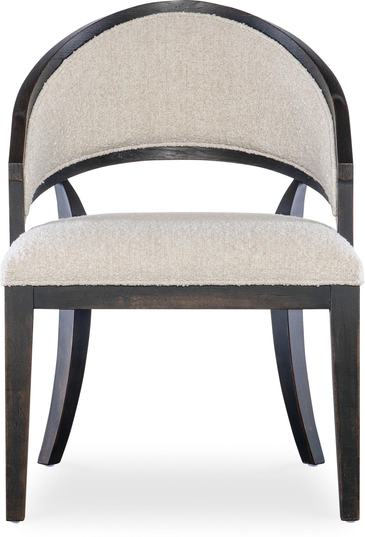 Retreat Cane Barrel Back Chair Black Sand Organic Dining