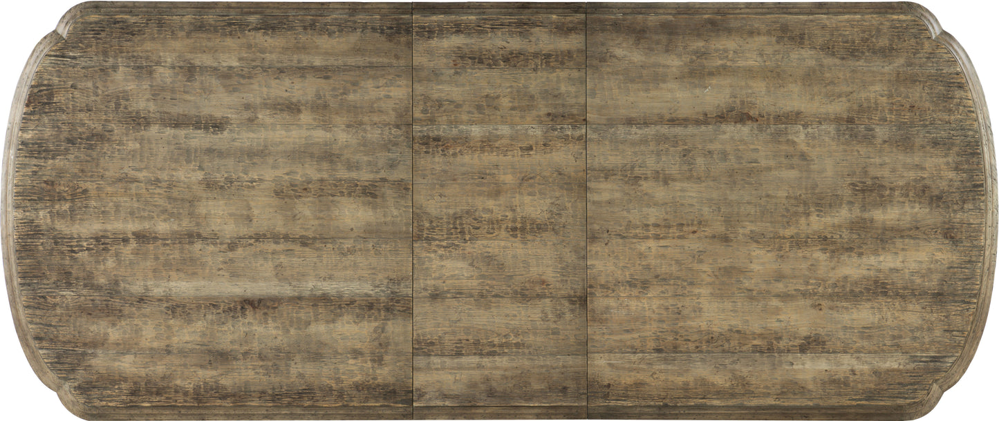 La Grange Le Vieux Double Pedestal Table – Pecky Hickory