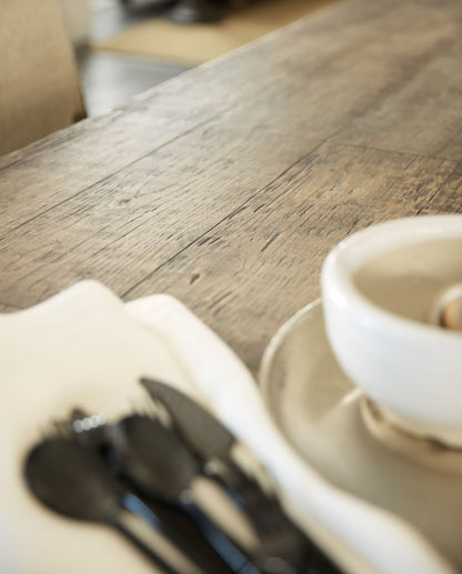 La Grange Le Vieux Double Pedestal Table – Pecky Hickory