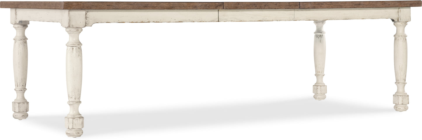 Casual Dining Americana Leg Table – Oak Veneer, Two-Tone