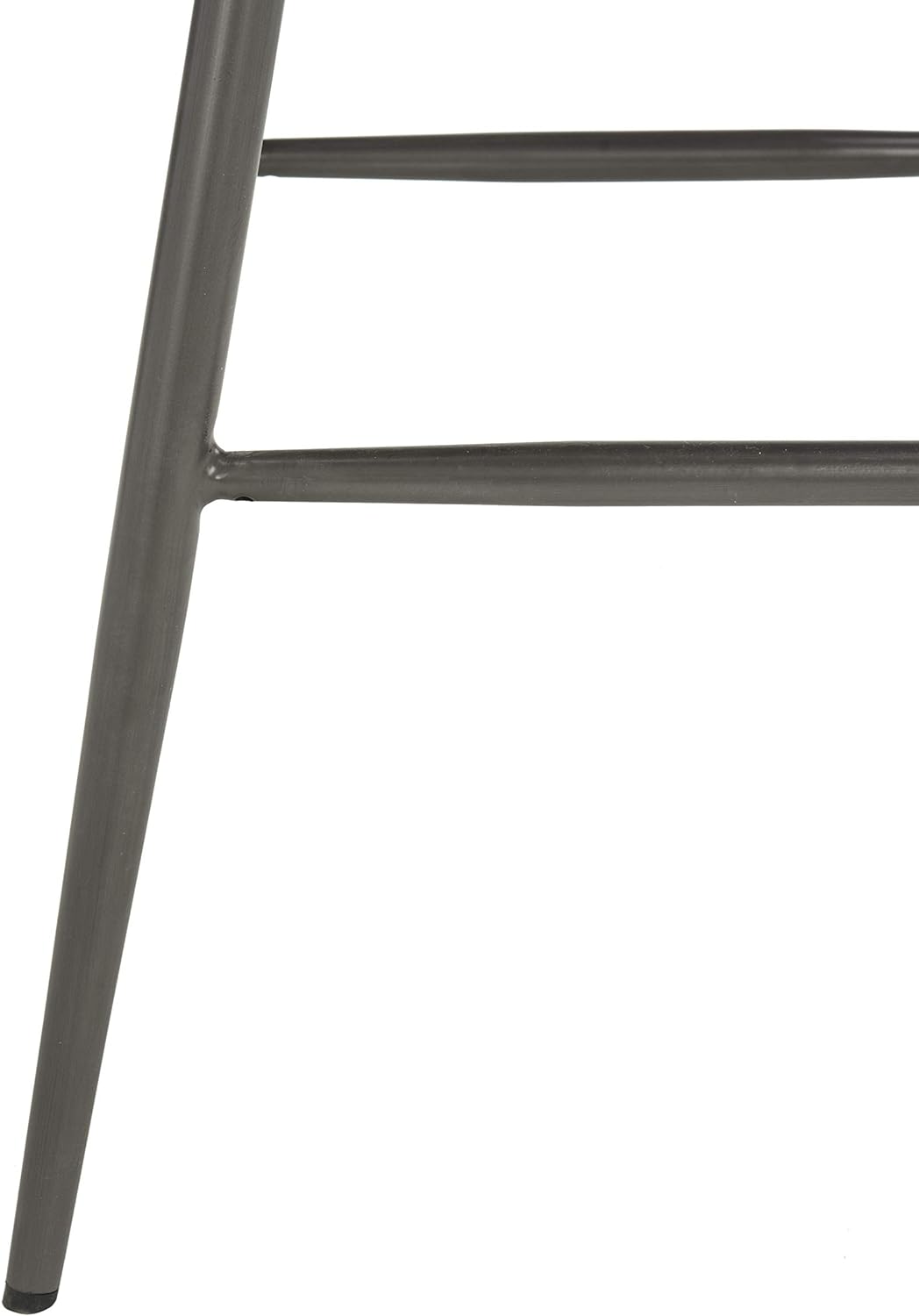 Aster Set of 2 Brown Tufted Bar Stools – PU Leather, Retro