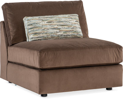 Cobble Hill Sectional with Ottoman – Chocolate Brown