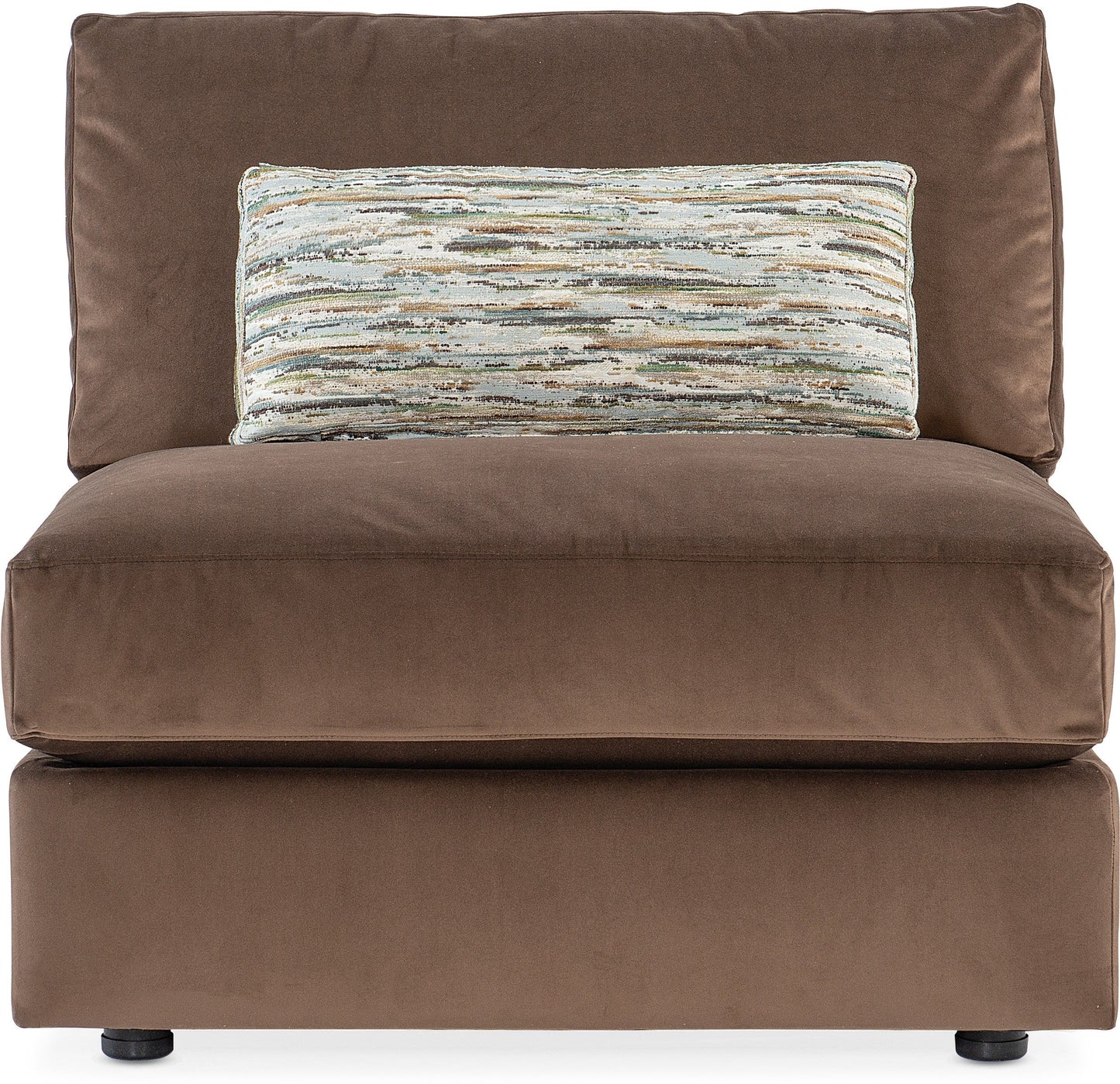 Cobble Hill Sectional with Ottoman – Chocolate Brown