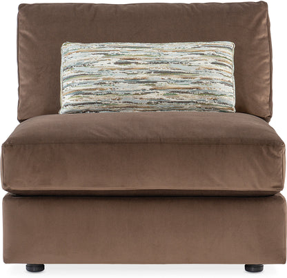 Cobble Hill Sectional with Ottoman – Chocolate Brown