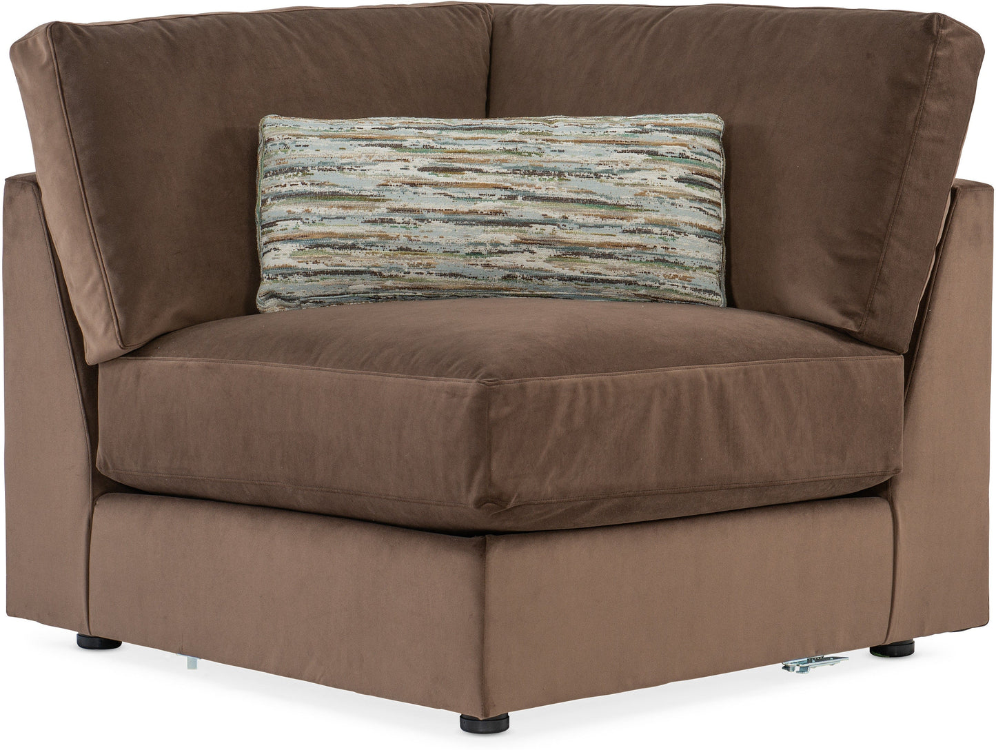 Cobble Hill Sectional with Ottoman – Chocolate Brown