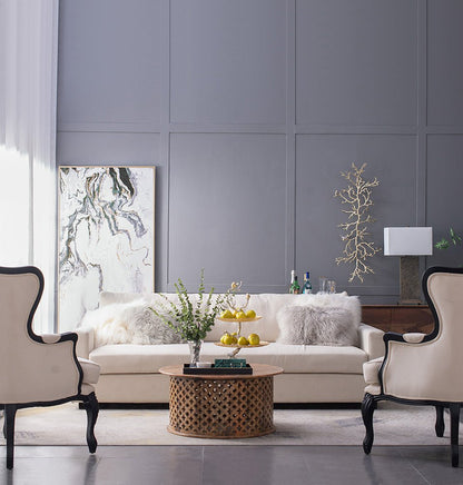 Atelier 2-Tier Serving Plates with Marble and Gold Birds