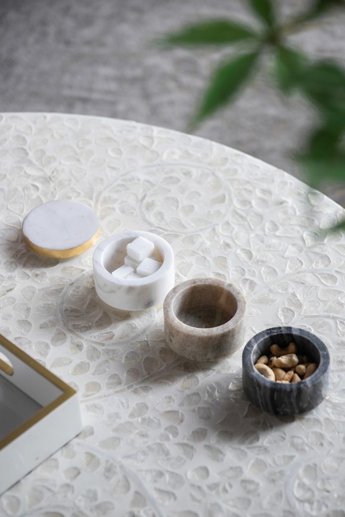 Ketch 3-Tier Marble Stacking Jars Lid – Black, White, Brown