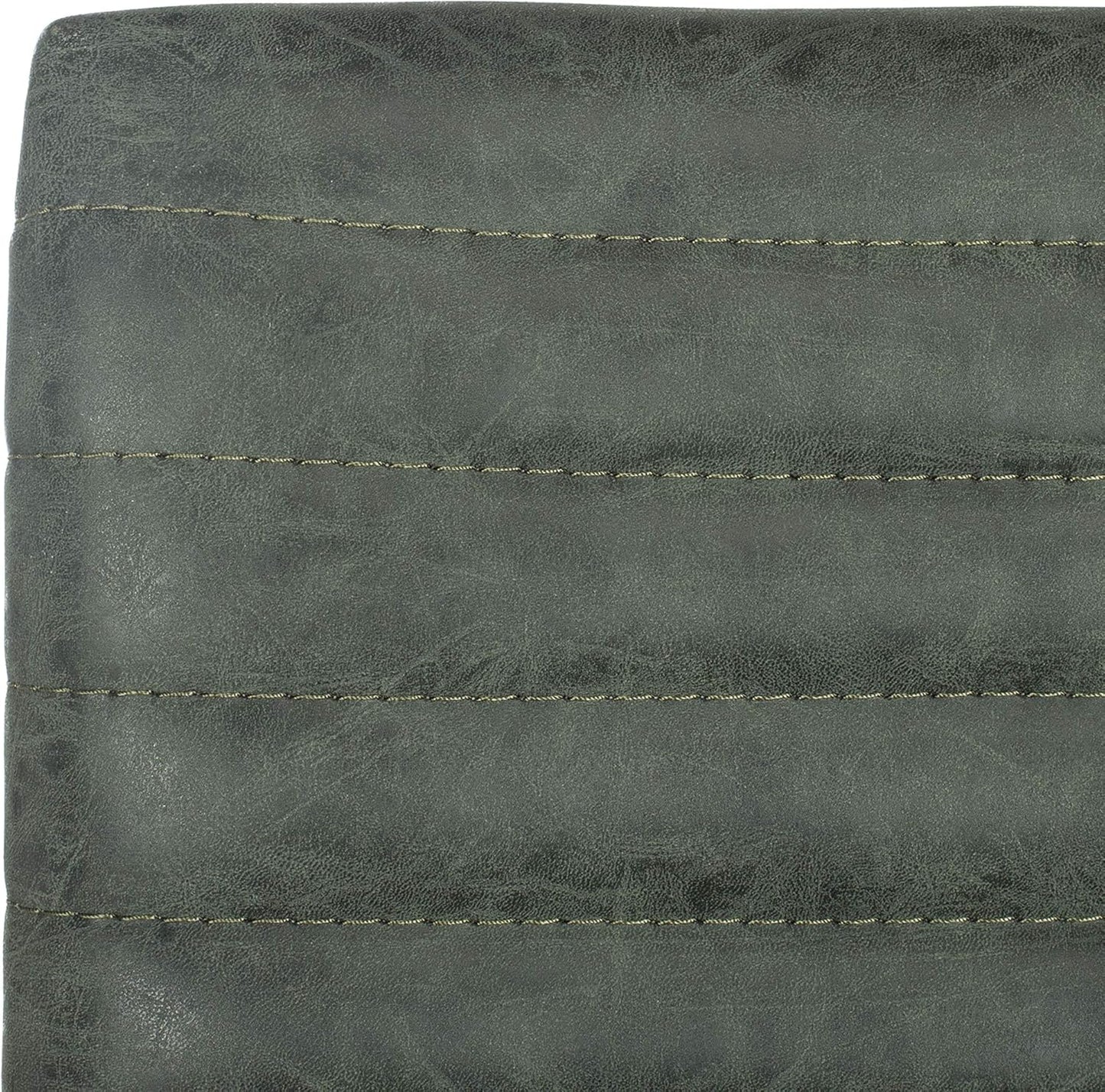 Mckay Bar Stool Ash Green – Retro Faux Leather Stool