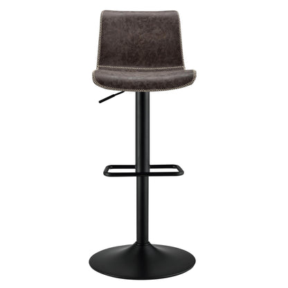 Jayden Gaslift Swivel Bar Stool – Vintage Coffee Brown
