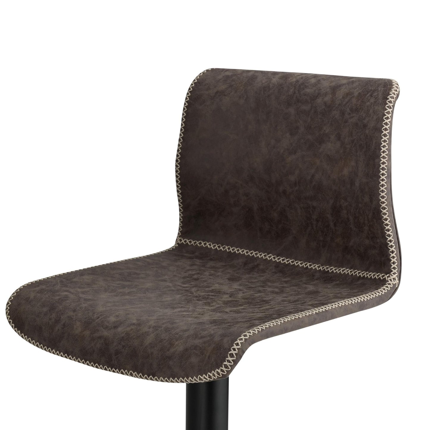 Jayden Gaslift Swivel Bar Stool – Vintage Coffee Brown