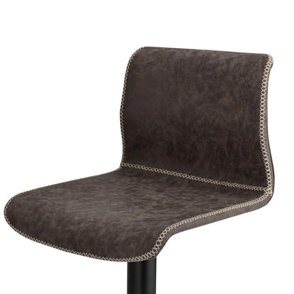 Jayden Gaslift Swivel Bar Stool – Vintage Coffee Brown