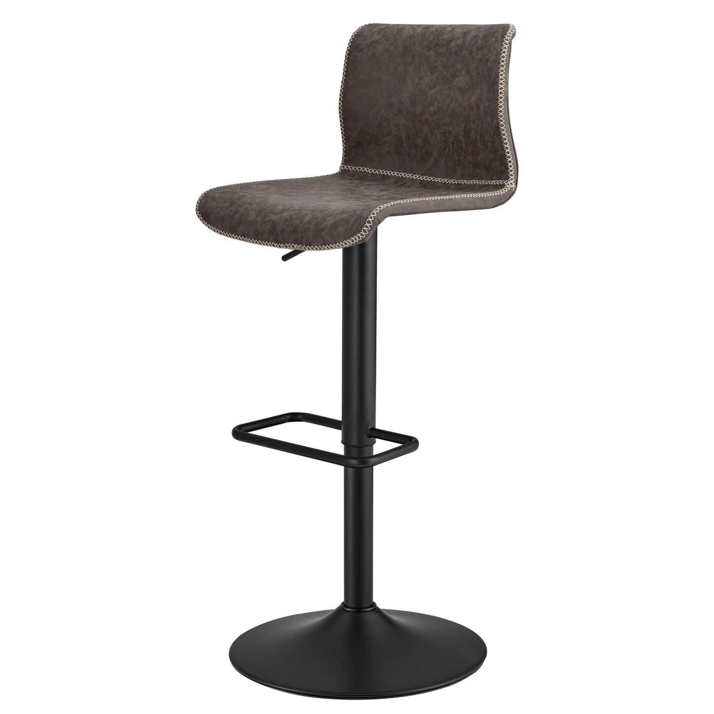 Jayden Gaslift Swivel Bar Stool – Vintage Coffee Brown