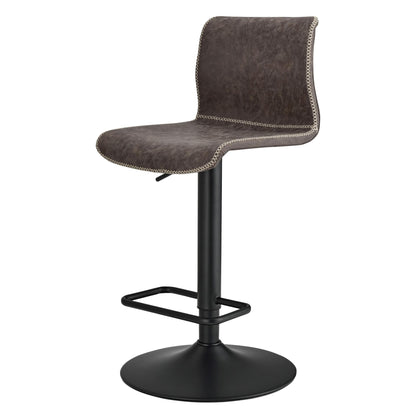 Jayden Gaslift Swivel Bar Stool – Vintage Coffee Brown