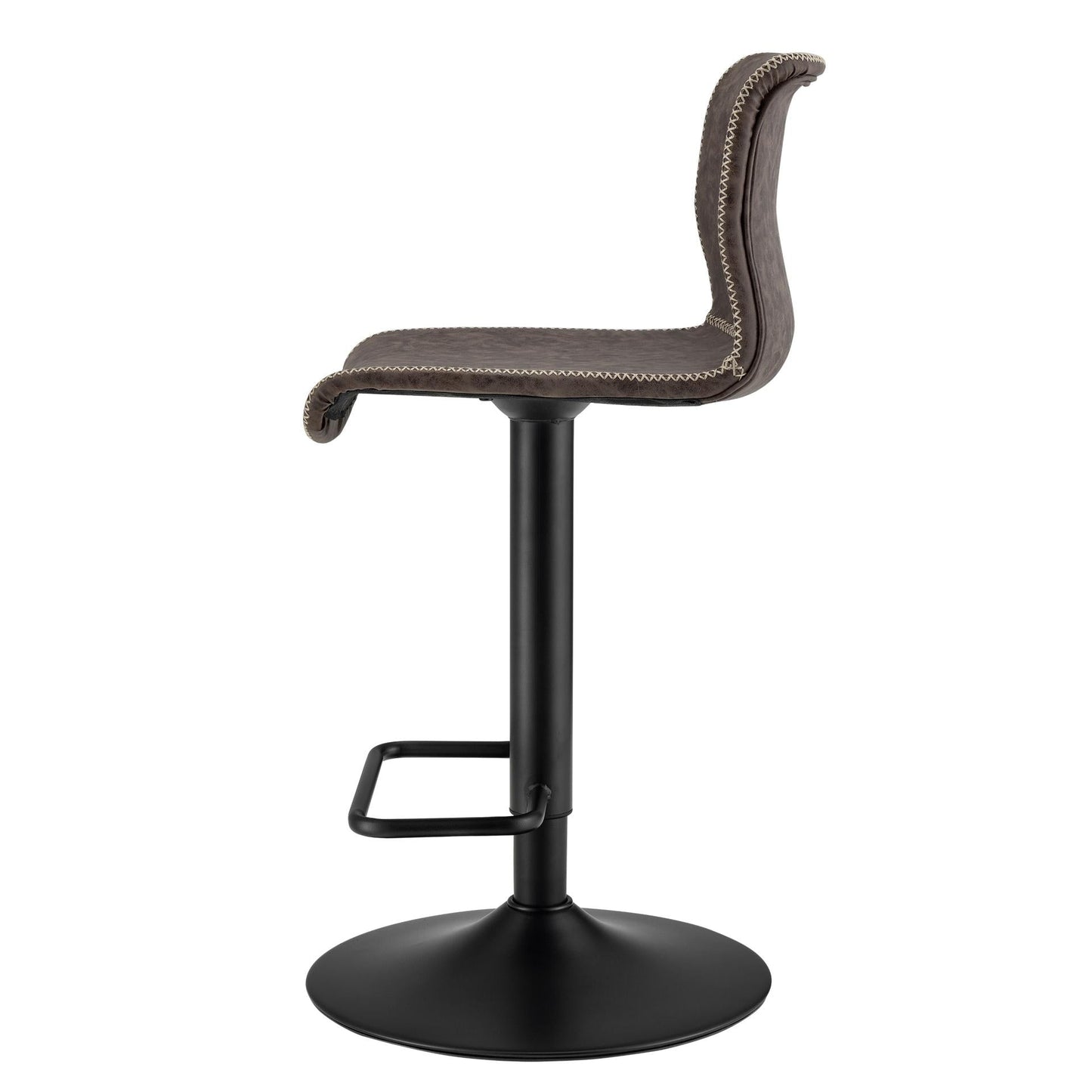 Jayden Gaslift Swivel Bar Stool – Vintage Coffee Brown