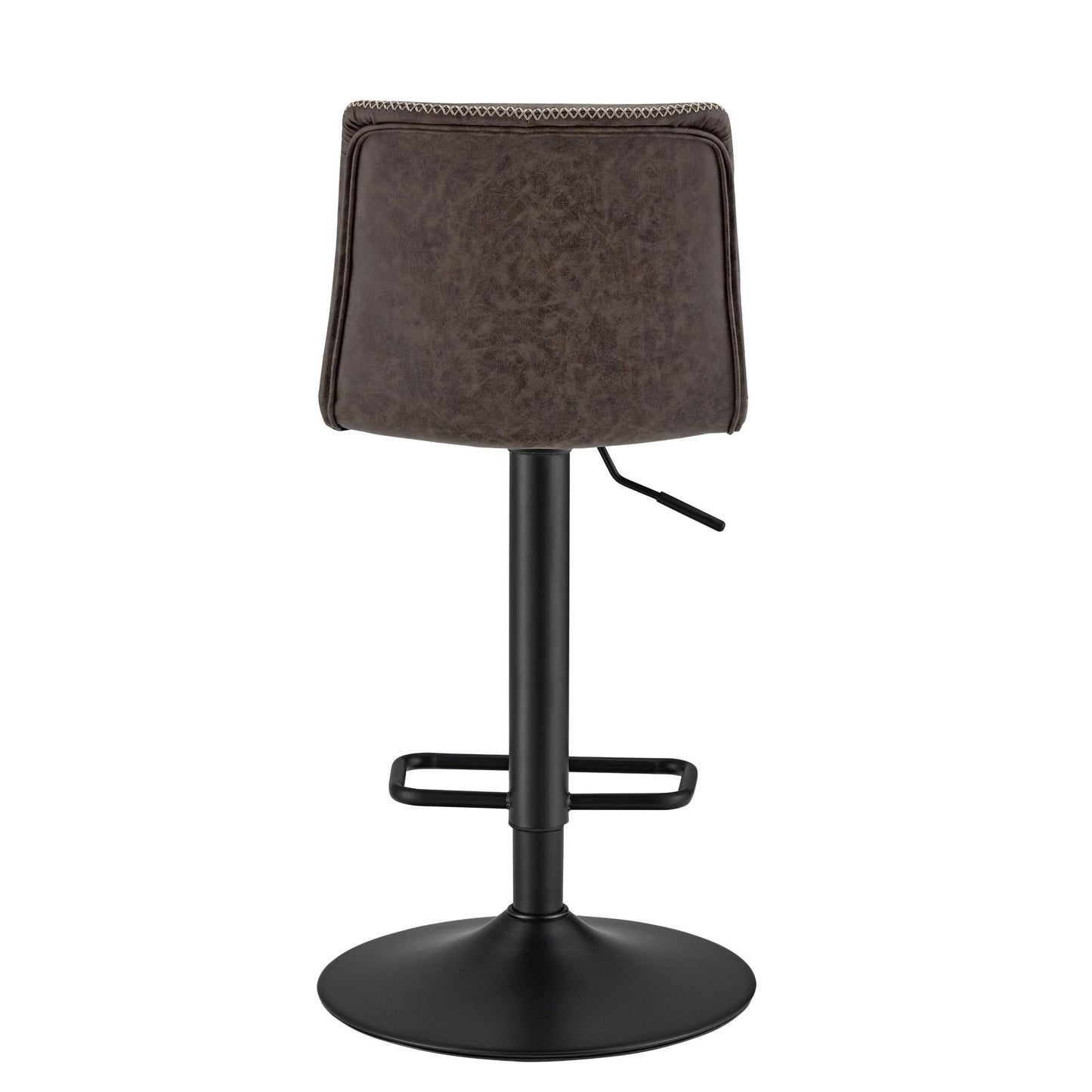 Jayden Gaslift Swivel Bar Stool – Vintage Coffee Brown