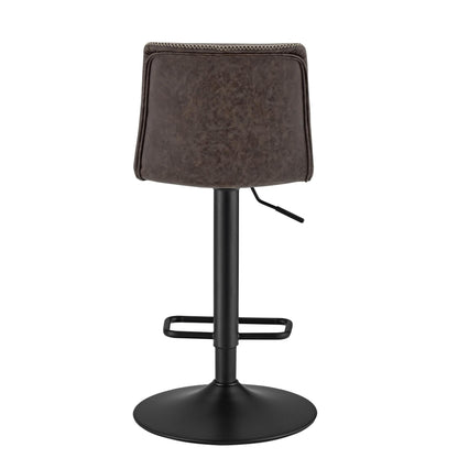 Jayden Gaslift Swivel Bar Stool – Vintage Coffee Brown