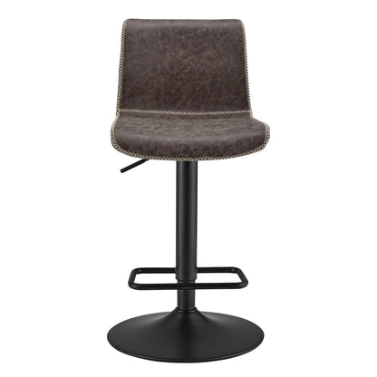 Jayden Gaslift Swivel Bar Stool – Vintage Coffee Brown