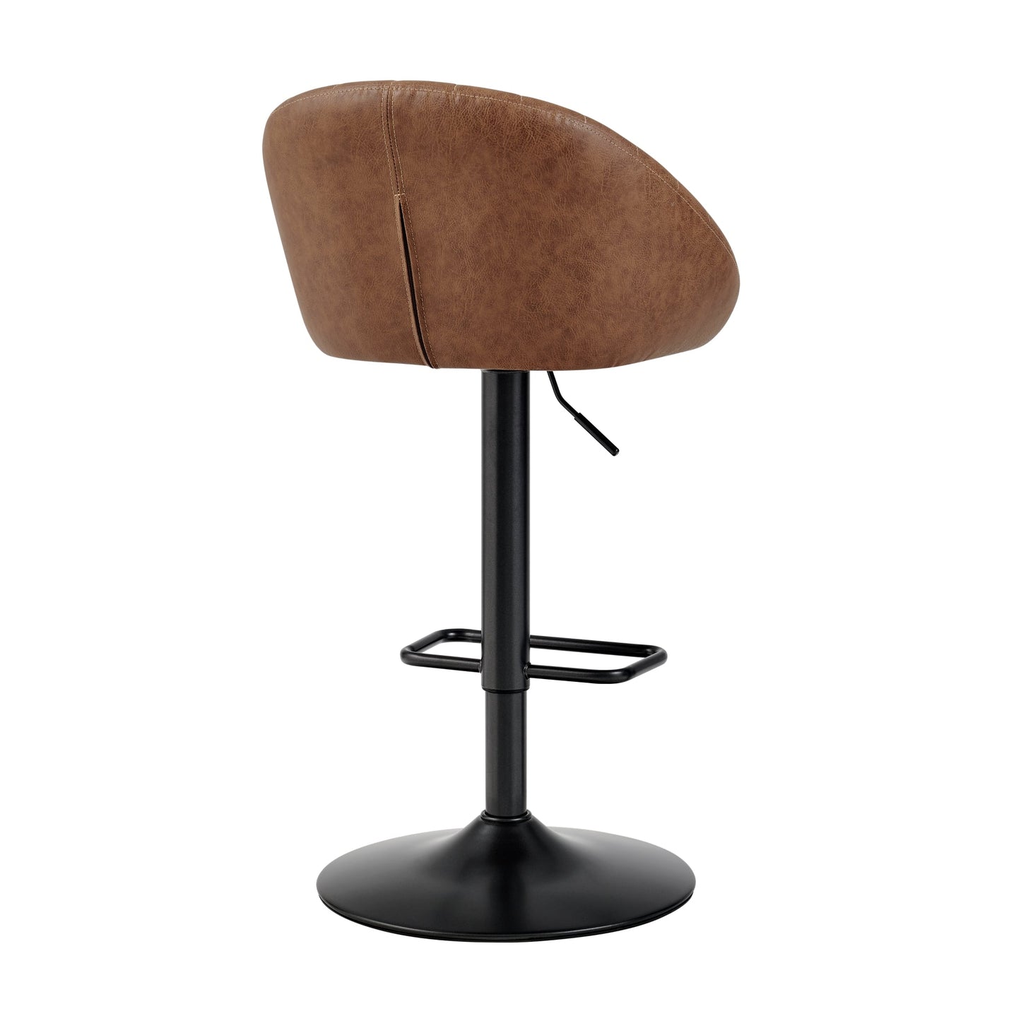 Watson KD PU Gaslift Swivel Bar Stool, Umber Brown