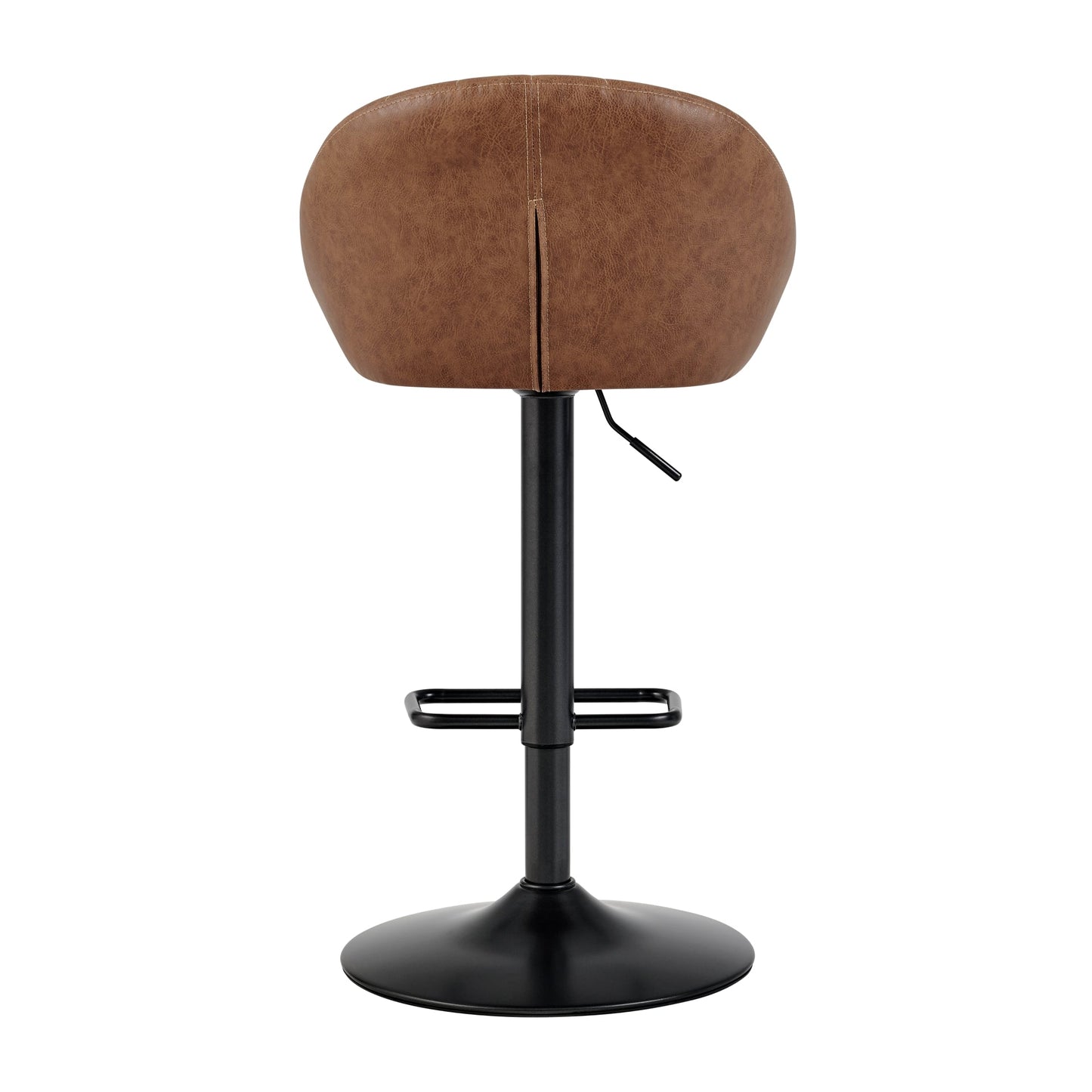 Watson KD PU Gaslift Swivel Bar Stool, Umber Brown