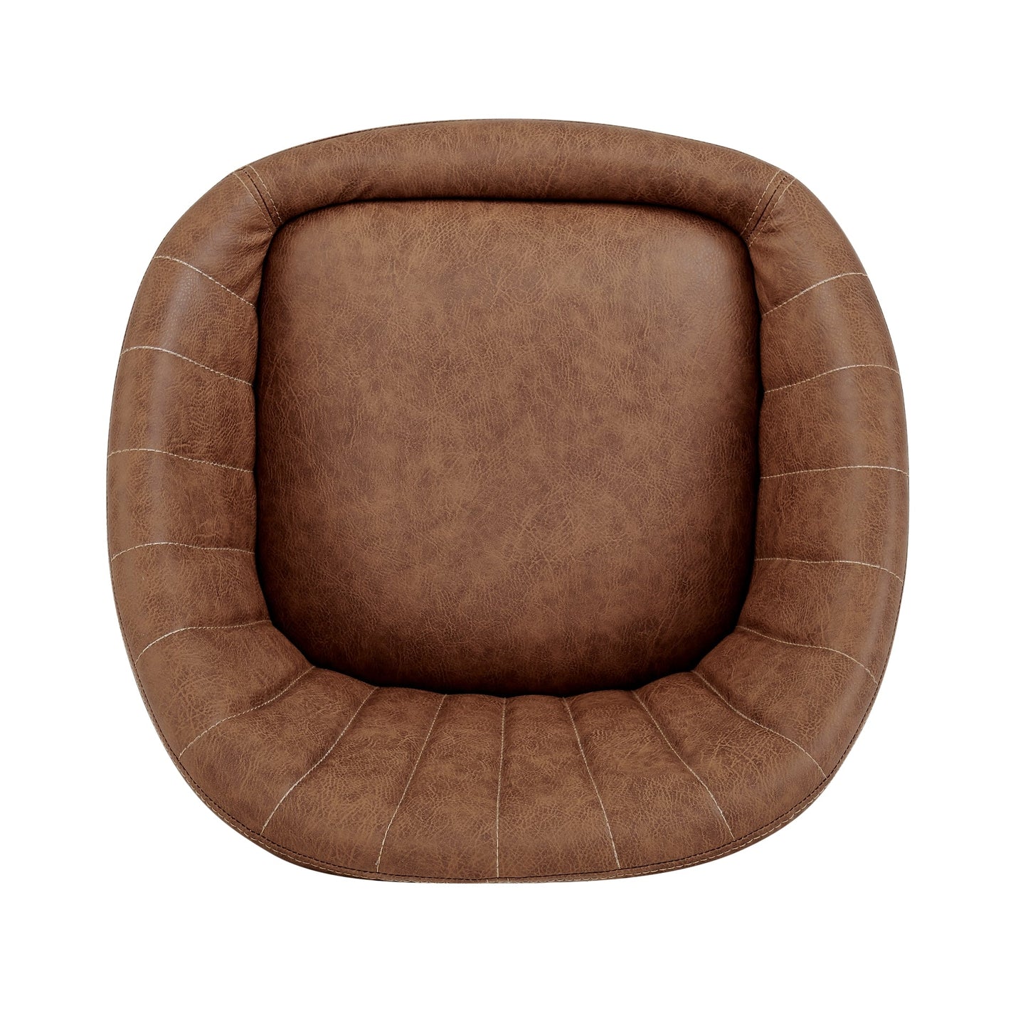 Watson KD PU Gaslift Swivel Bar Stool, Umber Brown