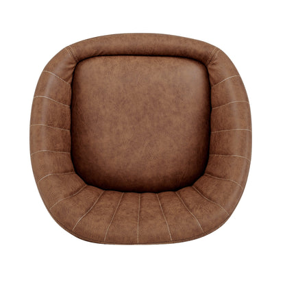 Watson KD PU Gaslift Swivel Bar Stool, Umber Brown