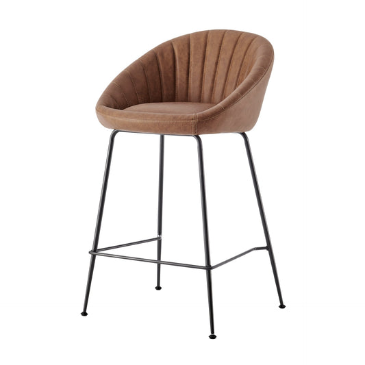 Watson KD PU Counter Stool, Umber Brown