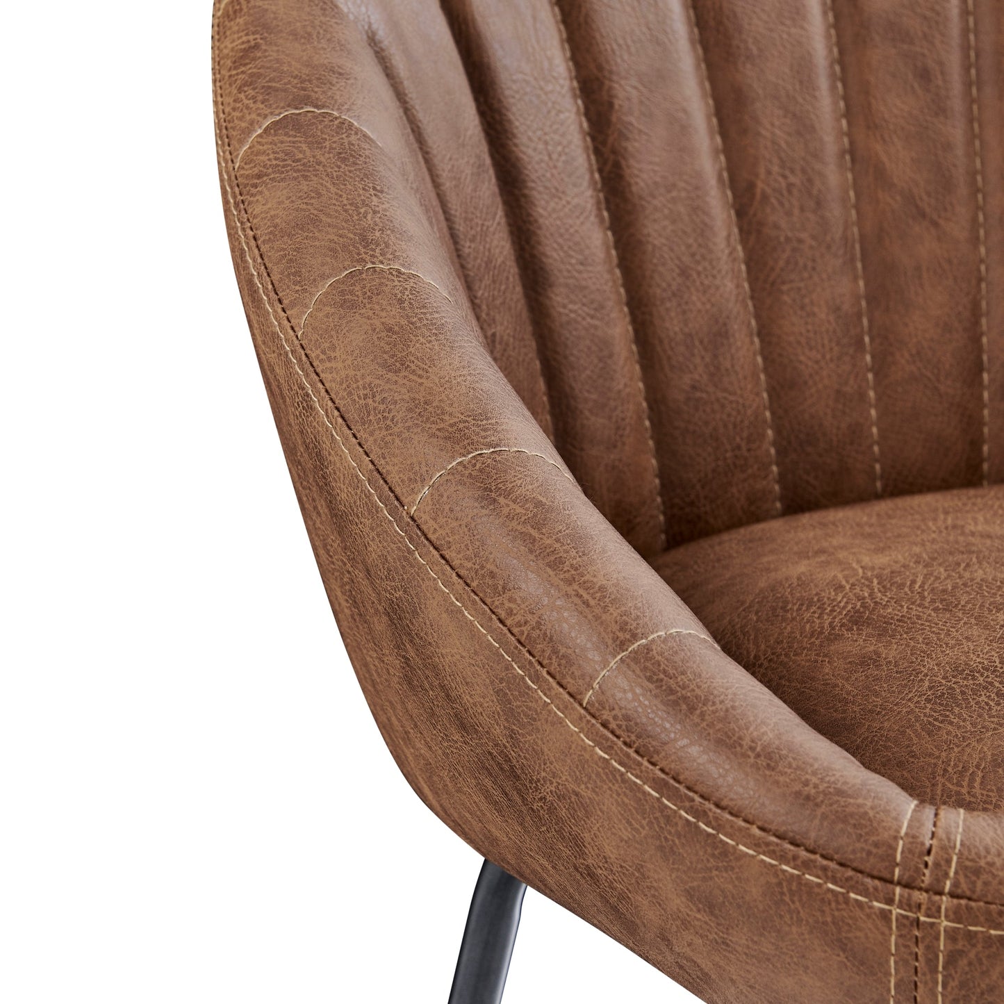 Watson KD PU Counter Stool, Umber Brown