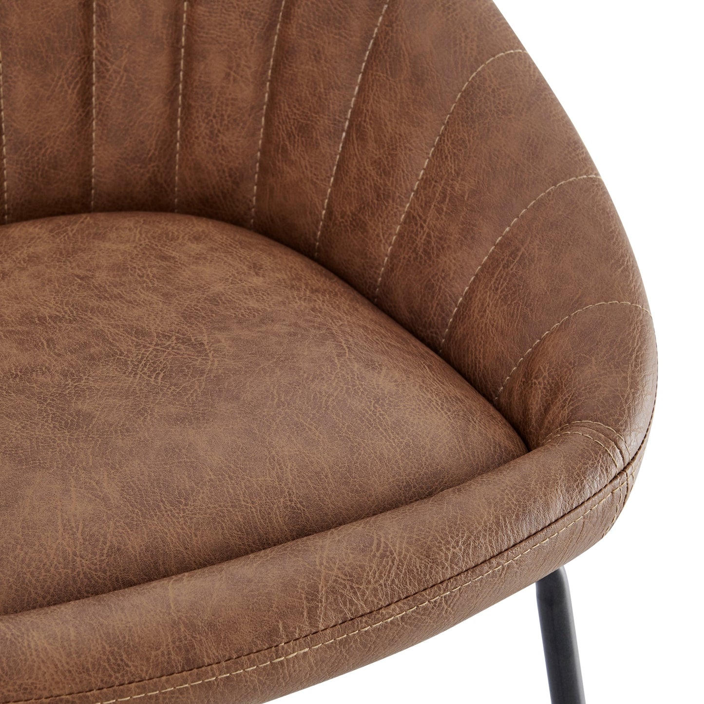 Watson KD PU Counter Stool, Umber Brown