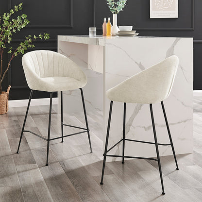 Watson KD Fabric Counter Stool, Haga Ivory