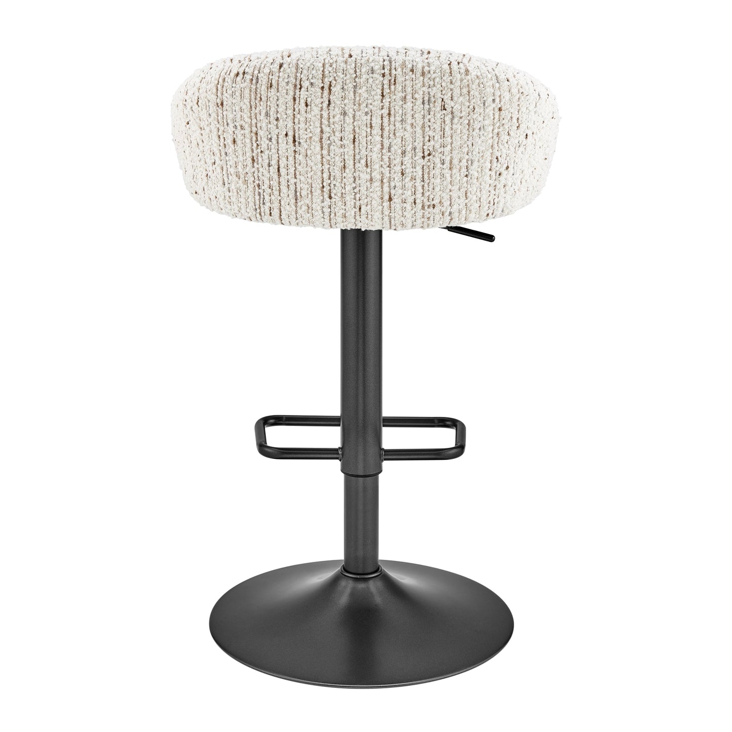 Jorrell Gaslift Swivel Bar Stool – Zenith White Fabric