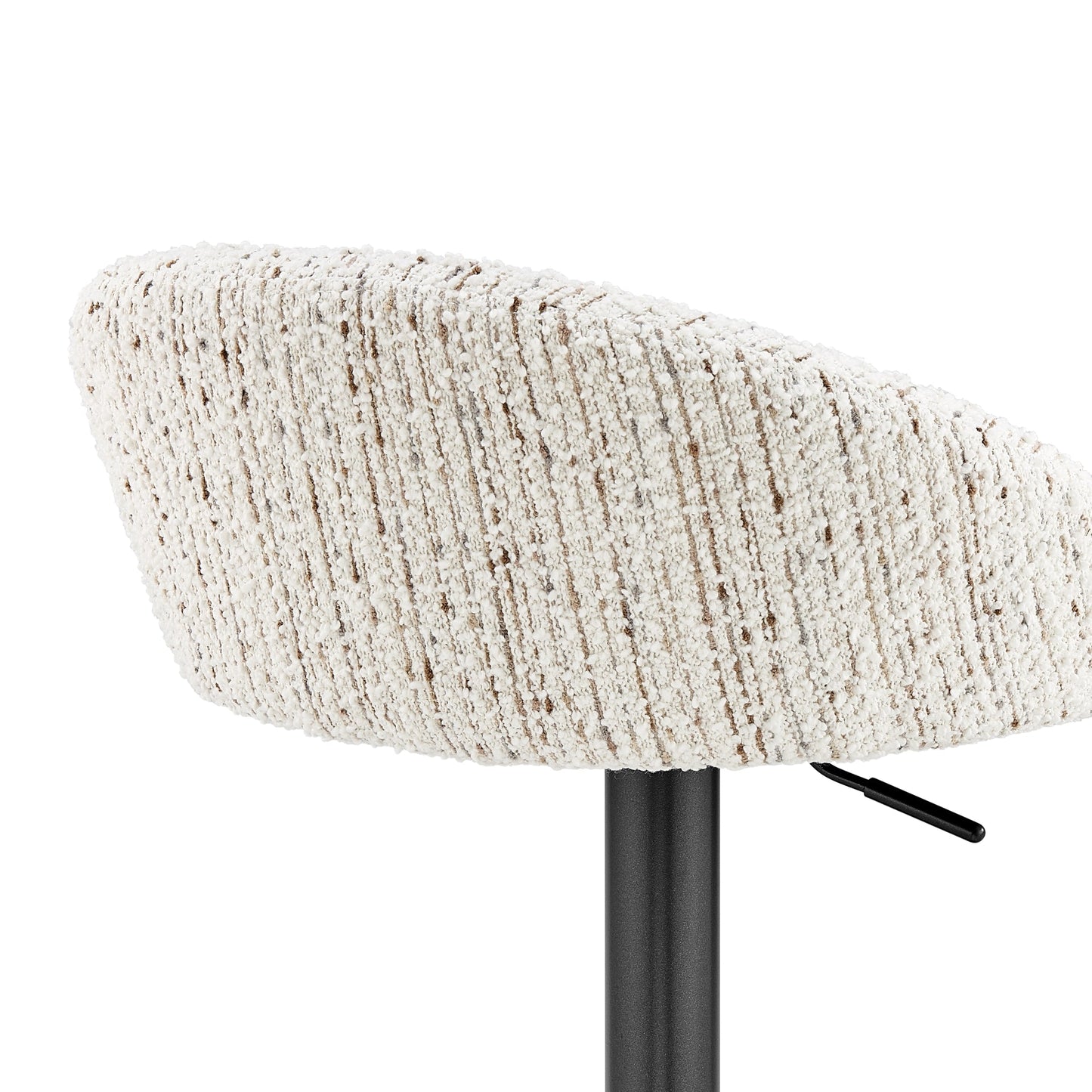 Jorrell Gaslift Swivel Bar Stool – Zenith White Fabric