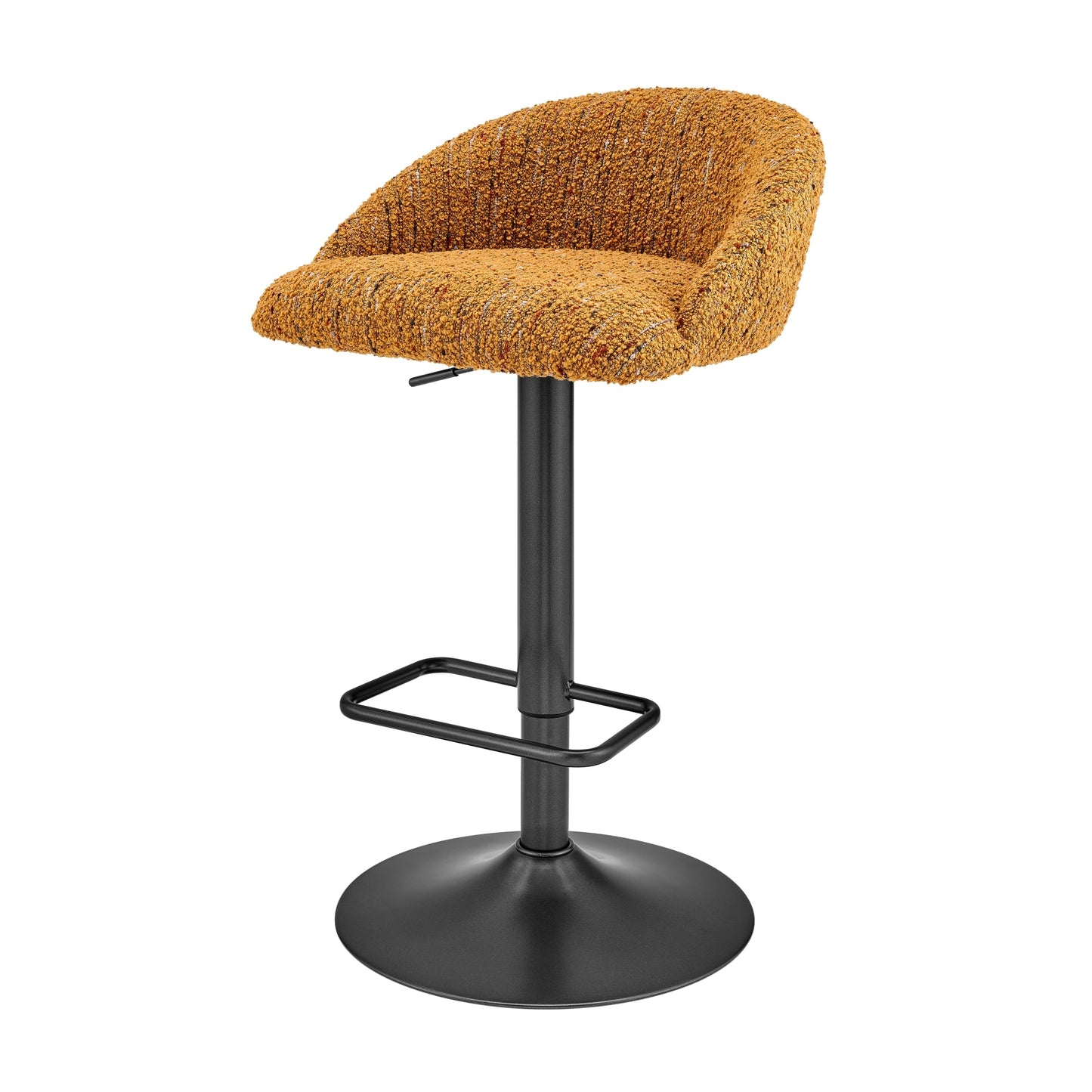 Jorrell Gaslift Swivel Bar Stool – Zenith Mustard Fabric