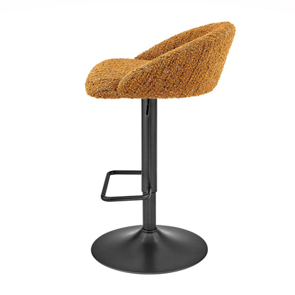 Jorrell Gaslift Swivel Bar Stool – Zenith Mustard Fabric