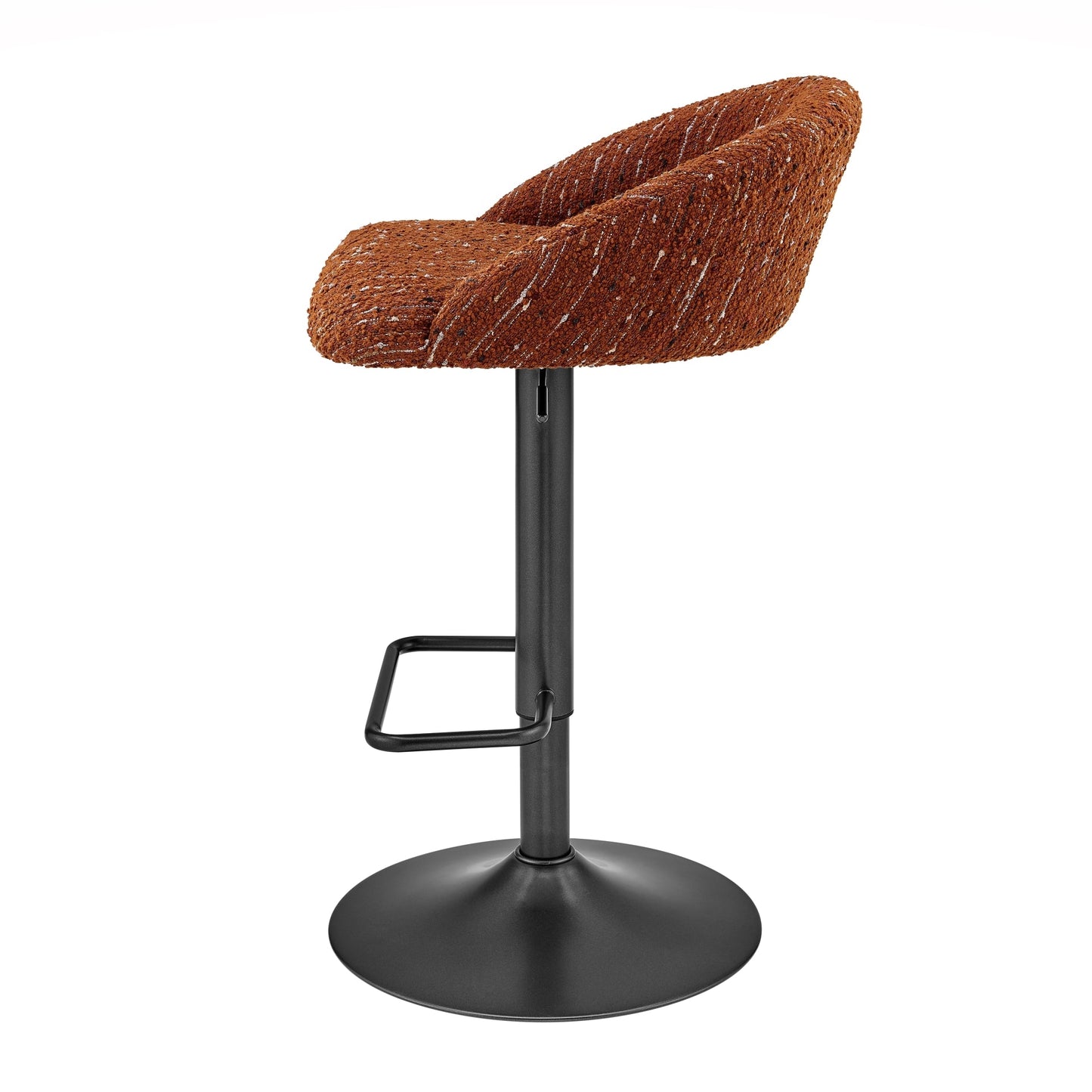 Jorrell Gaslift Swivel Bar Stool – Zenith Terracotta Fabric